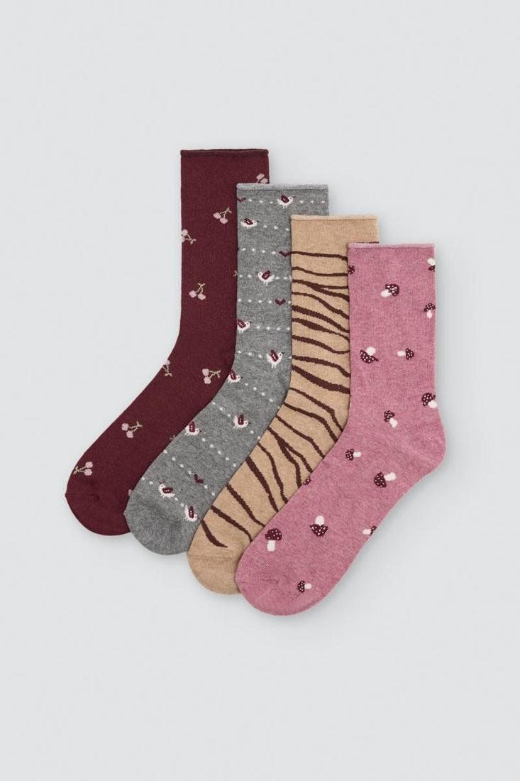 Calcetines de mujer Ysabel Mora estampados surtidos expositor 24 pares talla 36 41