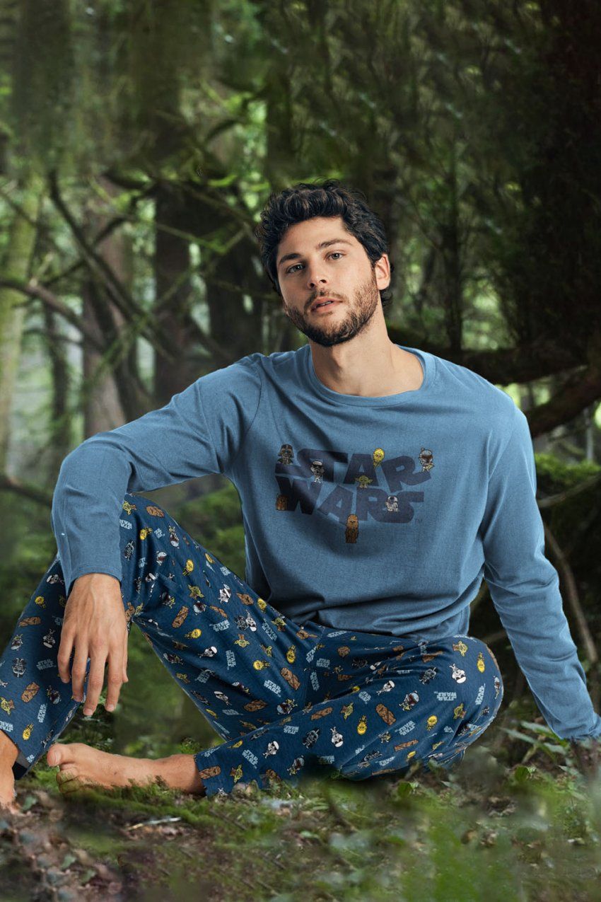 60724 PIJAMA CABALLERO INTERLOCK STARS WARS  ADMAS