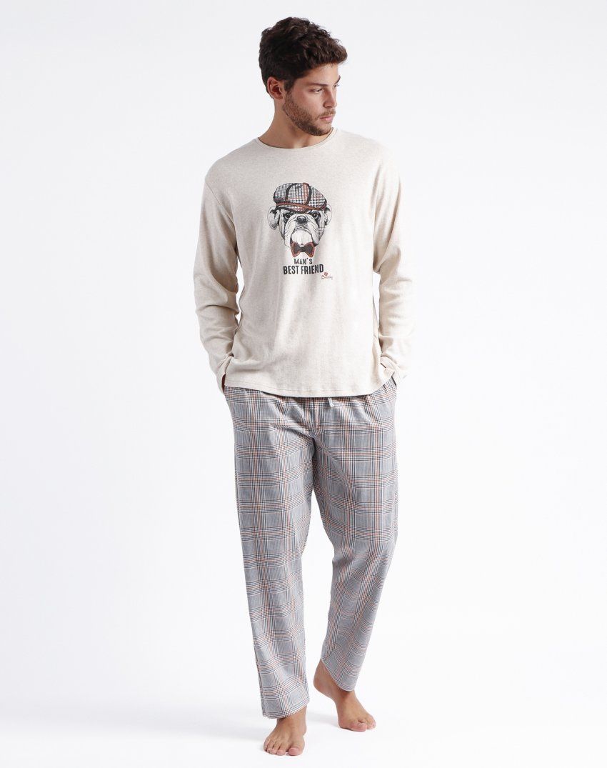 60301 PIJAMA CABALLERO BULLDOG INTERLOCK  ADMAS