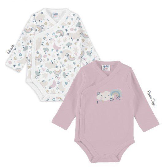 22200110 BODYS PACK 2 MANGA LARGA (PRECIO UD:3.38€) YATSI