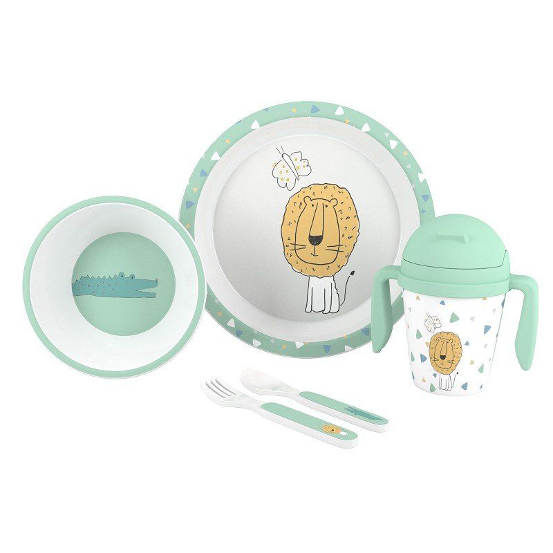 SET 19 VAJILLA 5 PIEZAS SAVANA INTERBABY