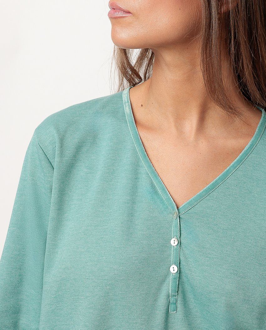 63595 PIJAMA MUJER INTERLOCK ADMAS GARDEN