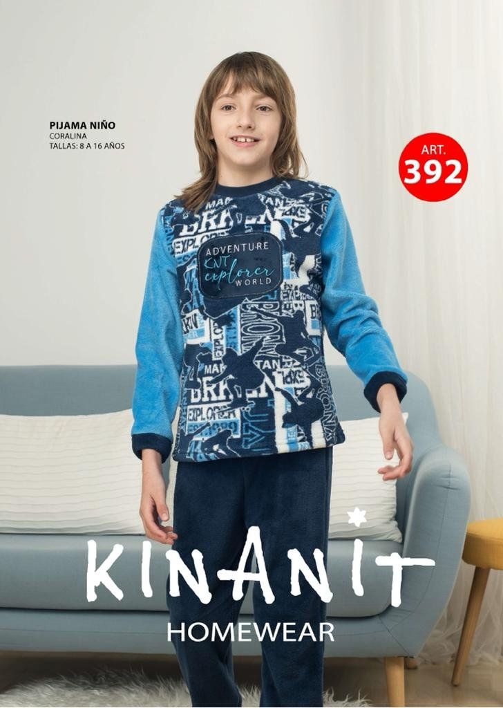 KN 392 PIJAMA CABALLERO CORALINA
