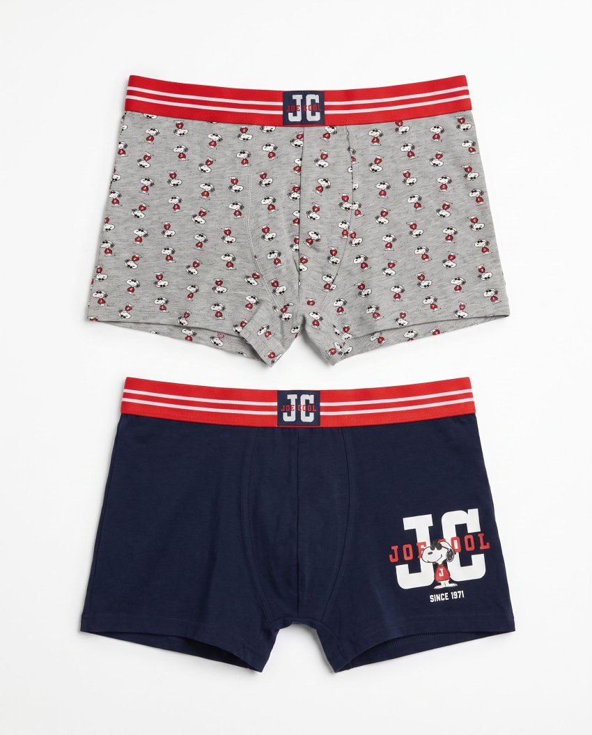 48718 BOXER HOMBRE SNOOPY PACK 2 CAJA  REGALO ADMAS
