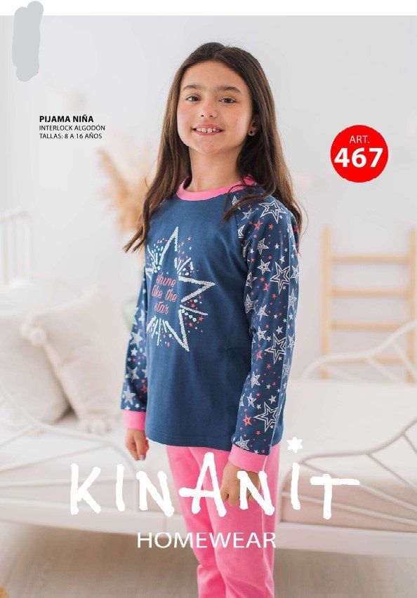 KN 467 PIJAMA INTERLOCK NIÑA