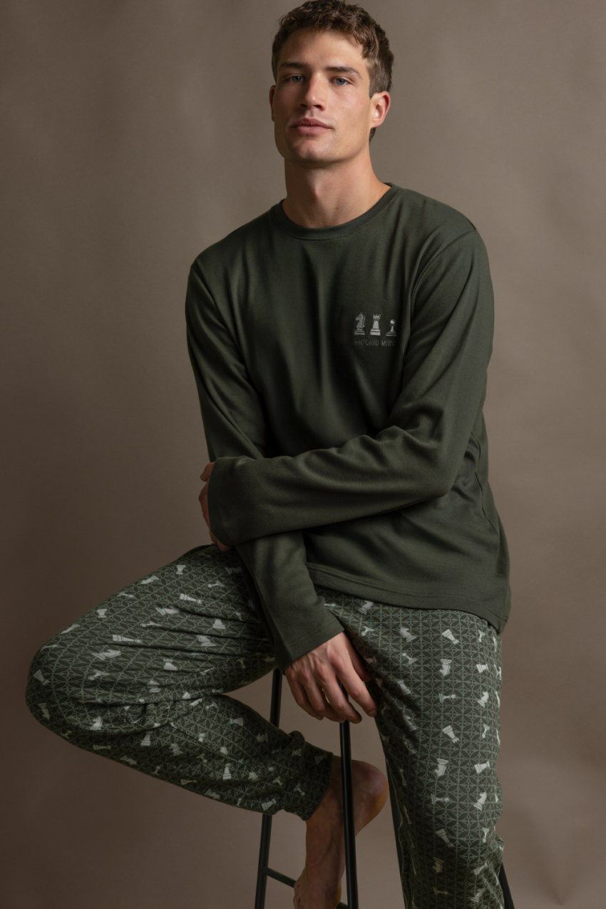 mayorista pijamas hombre ajedrez