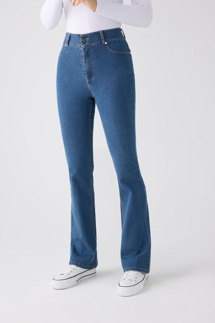 Leggings acampanados mujer azul jeans Ref. 70480