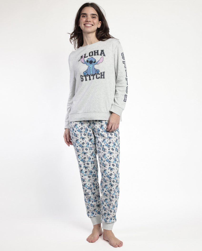 63664 PIJAMA MUJER STITCH AL POR MAYOR