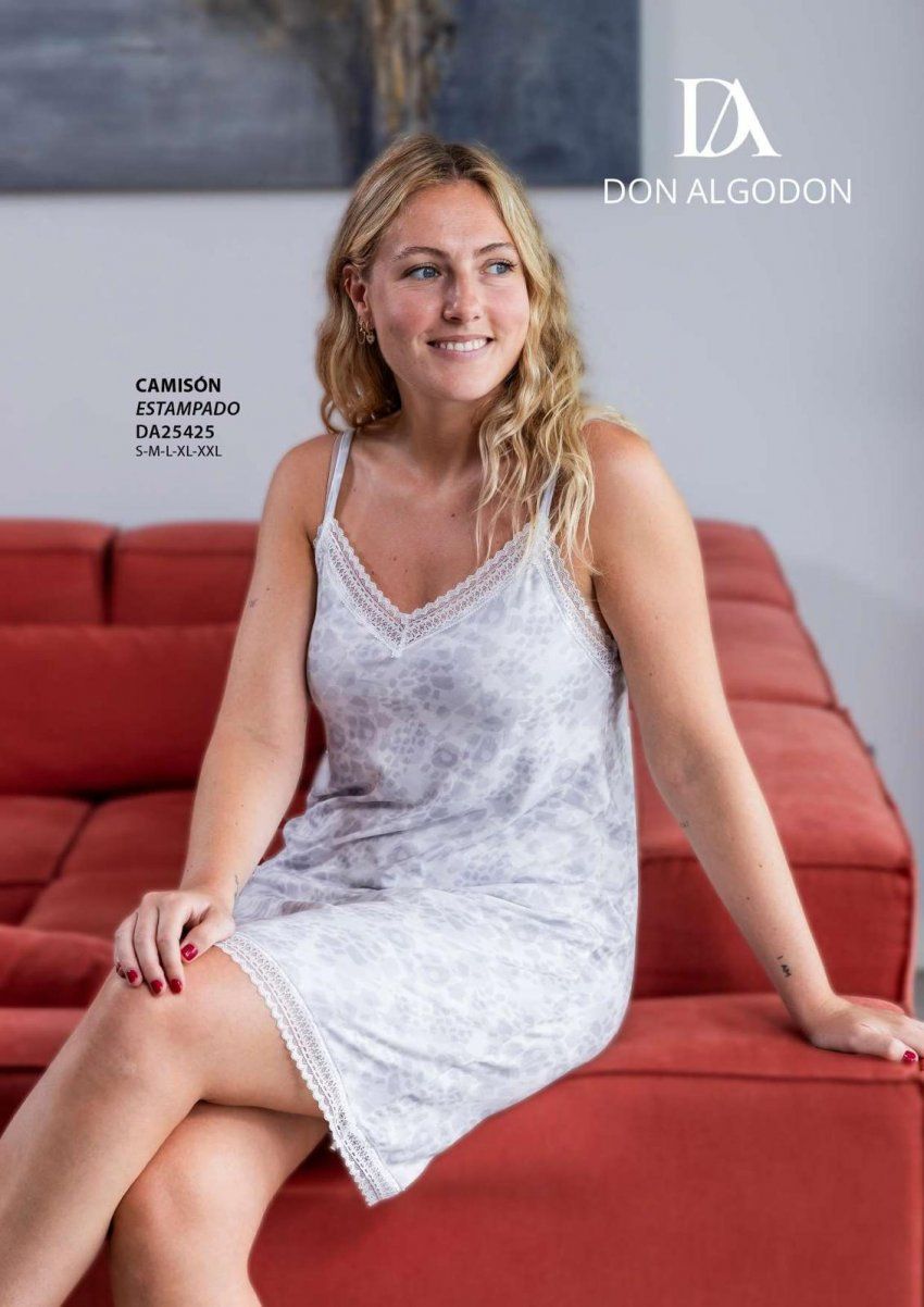 DA25425 CAMISON MUJER DON ALGODÓN