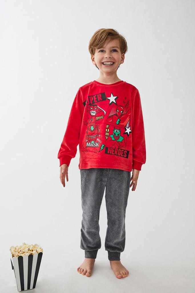 22207108 PIJAMA NIÑO TERCIOPELO TOBOGAN
