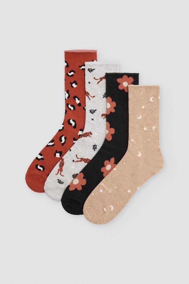 Calcetines de mujer sin puño Ysabel Mora ref. 12111 estampados surtidos talla 36 41