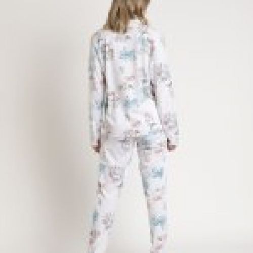 62646 PIJAMA MUJER ABIERTO ALGODON ADMAS GARDEN