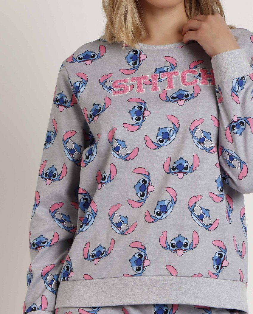 62674 PIJAMA MUJER ALGODON LILO & STITCH ADMAS
