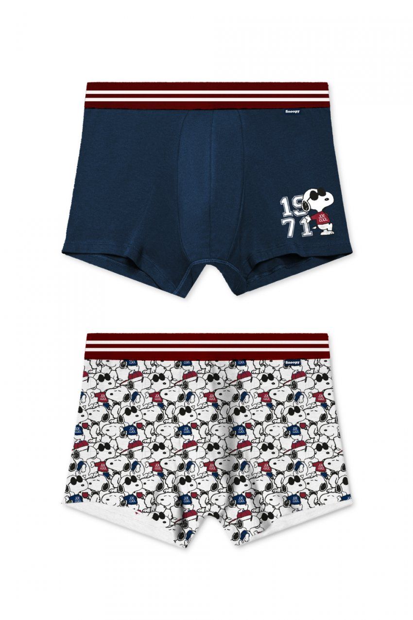 48573 BOXER HOMBRE  SNOOPY PACK 2 CAJA REGALO ADMAS