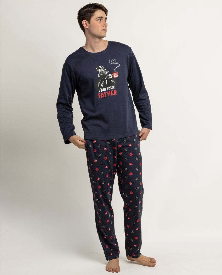 64495 PIJAMA CABALLERO 100% ALGODON STAR WARS  ADMAS
