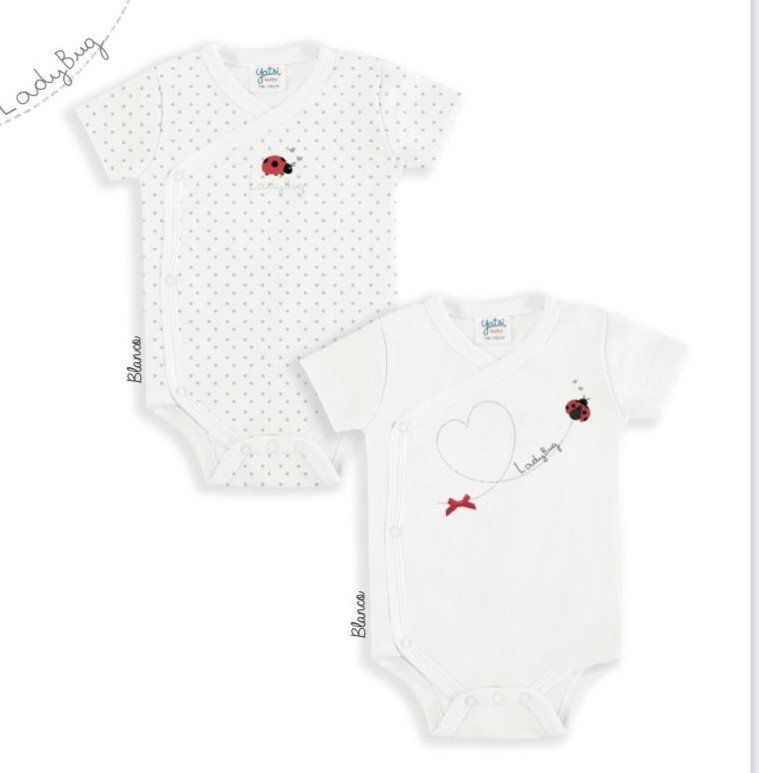 22110112 BODYS BEBE PACK 2 MANGA CORTA YATSI