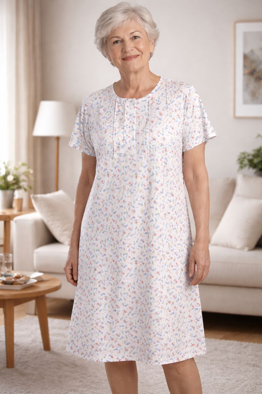 5411 camison mujer manga corta lin