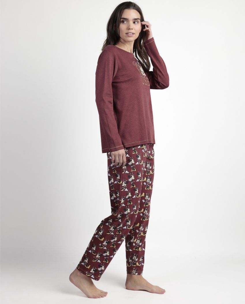 63308 PIJAMA MUJER MINNIE INTERLOCK DISNEY ADMAS
