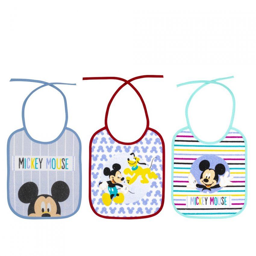 MK RIZO C20 BABERO RIZO(20X25 CM) MOD MICKEY PACK 3 UNDS INTERBABY