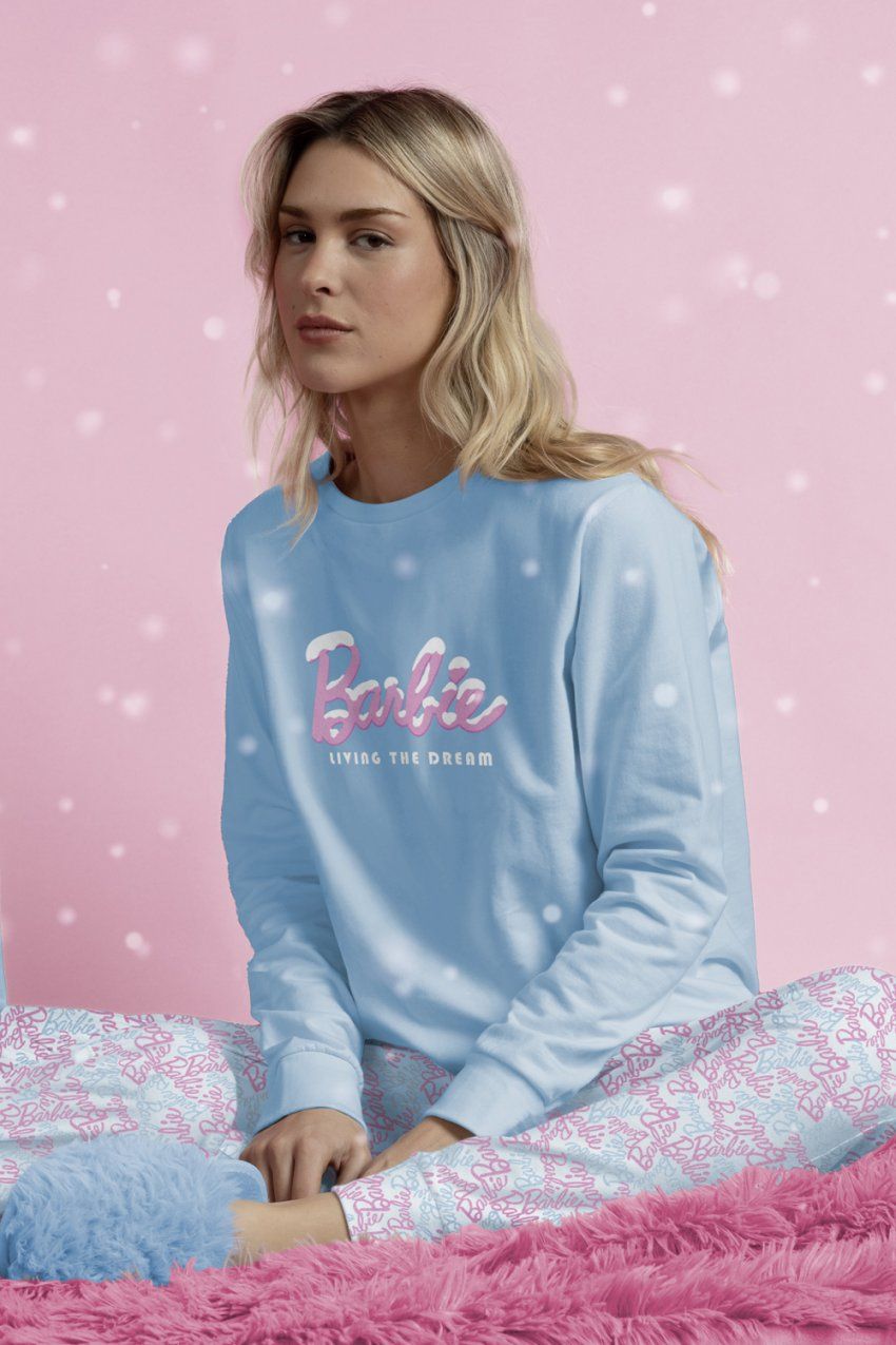 63967 PIJAMA MUJER 100% ALGODON BARBIE ADMAS