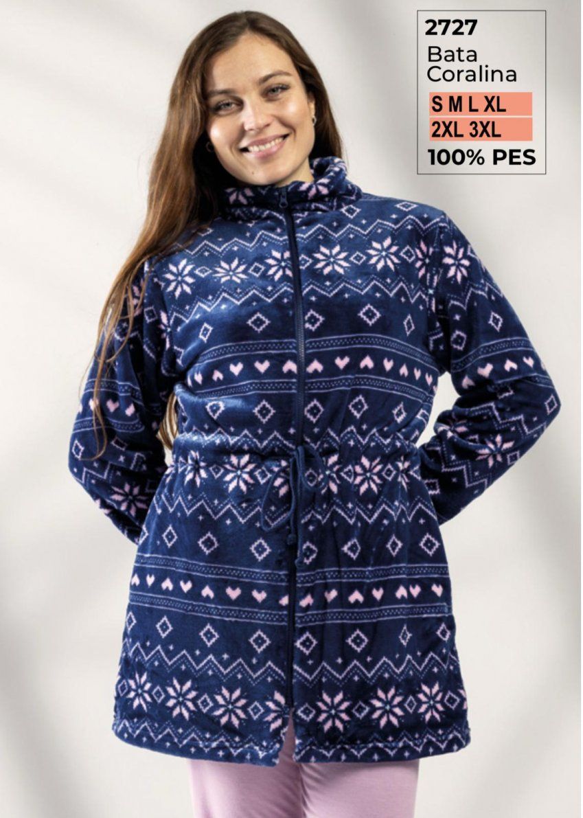 2727 BATA SEÑORA CREMALLERA  HASTA 3XL LIN