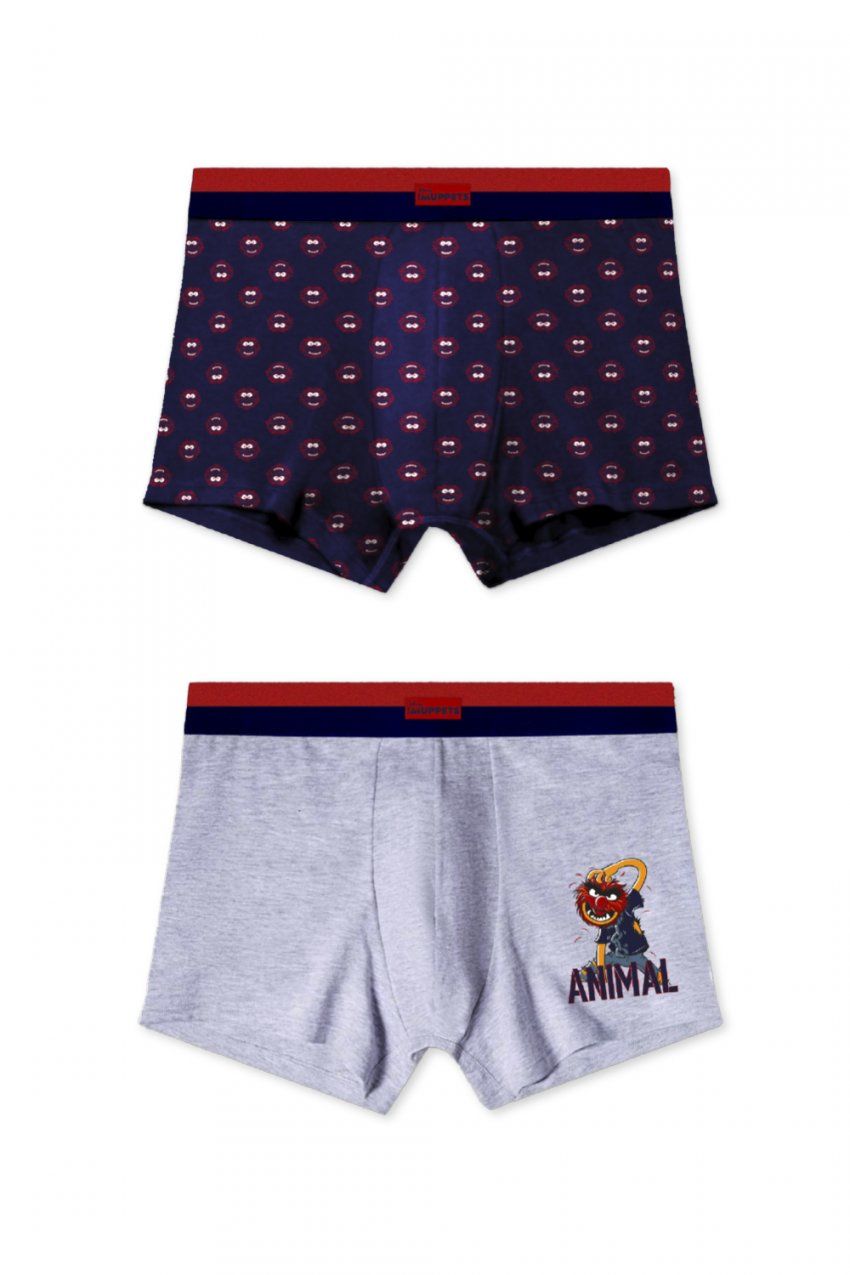48631 BOXER HOMBRE ANIMALS MUPPET PACK 2 CAJA  REGALO ADMAS