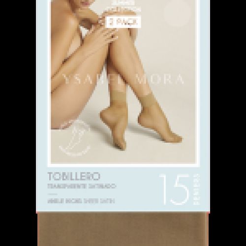 18120 MINI MEDIA TOBILLERO 15 DEN PUÑO ANTIPRESION