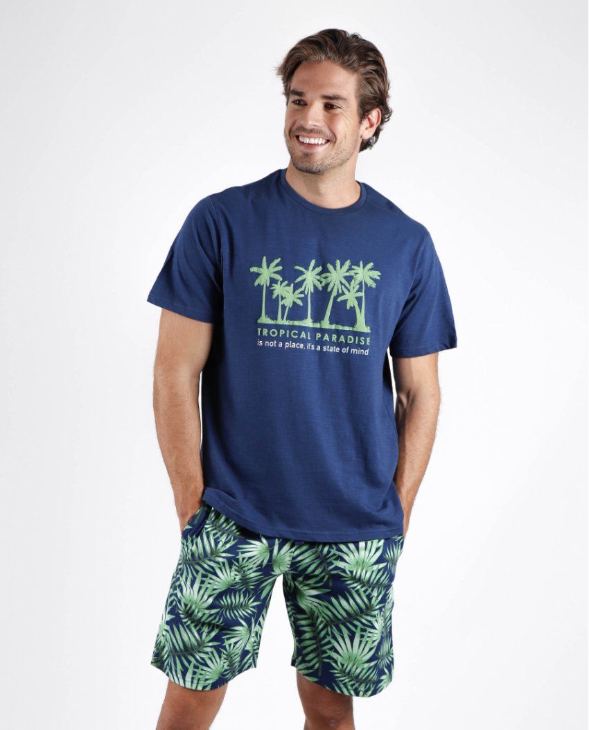 55549 PIJAMA CORTO CABALLERO TROPICAL ADMAS