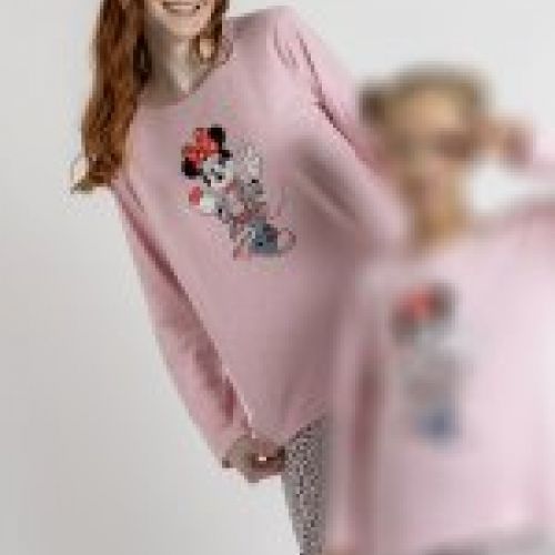 63313 PIJAMA MUJER INTERLOCK MICKEY  DISNEY ADMAS