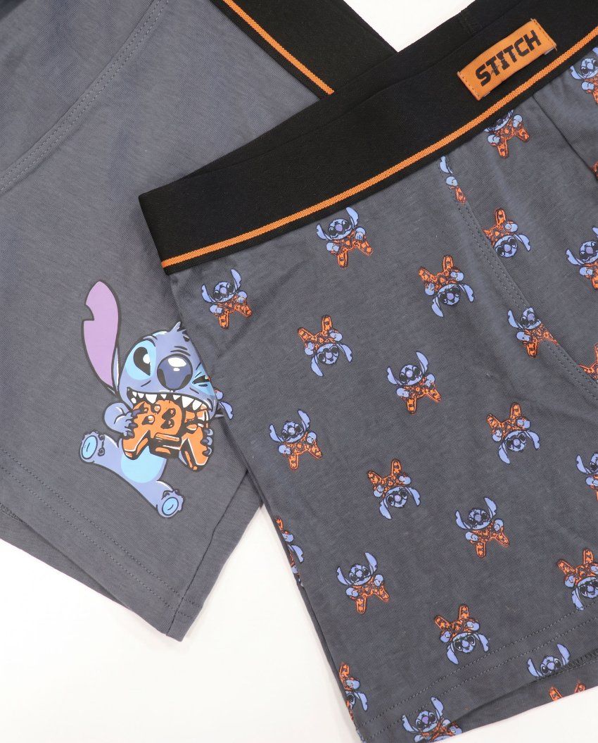 48731 BOXER HOMBRE STITCH DISNEY PACK 2 CAJA  REGALO ADMAS