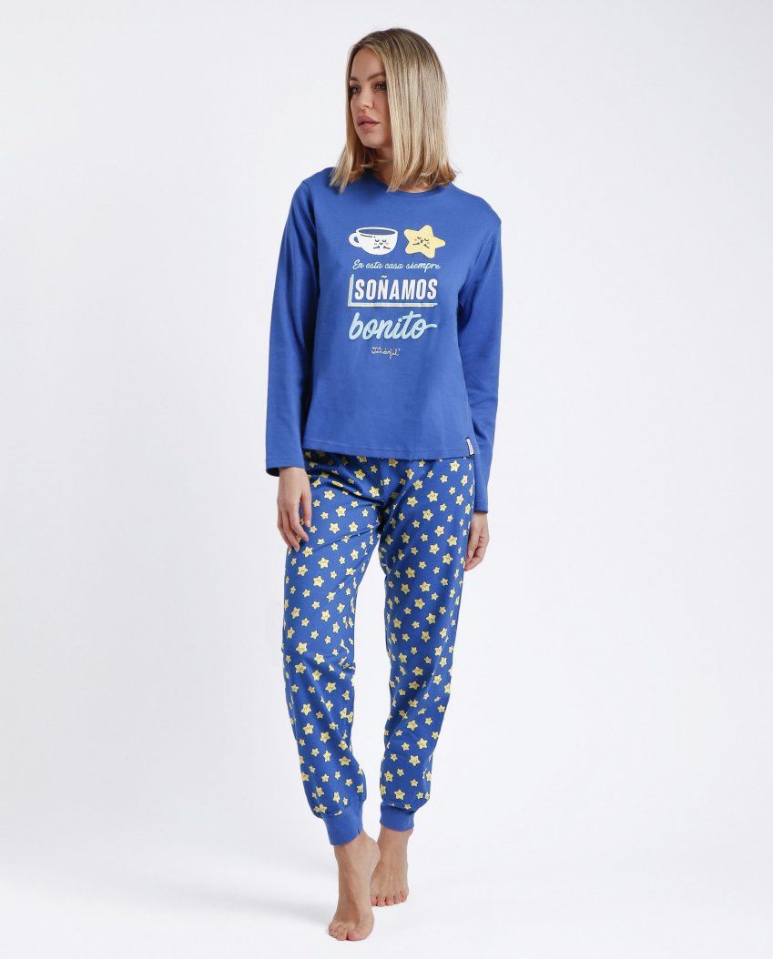 60369 PIJAMA SEÑORA INTERLOCK MR WONDERFULL ADMAS