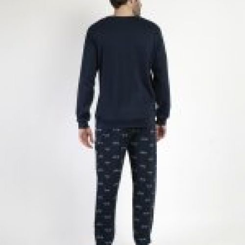 63751 PIJAMA HOMBRE COCHE HASTA 3XL INTERLOCK 100% ALGODON ADMAS