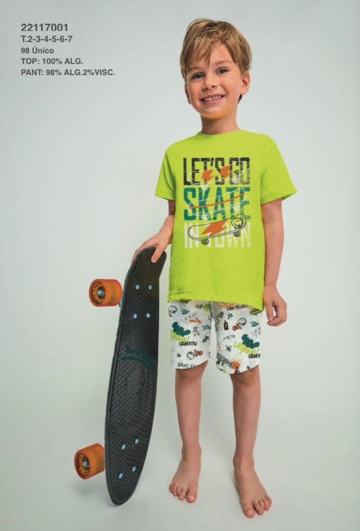22117001 PIJAMA NIÑO 2 A 7 TOBOGAN