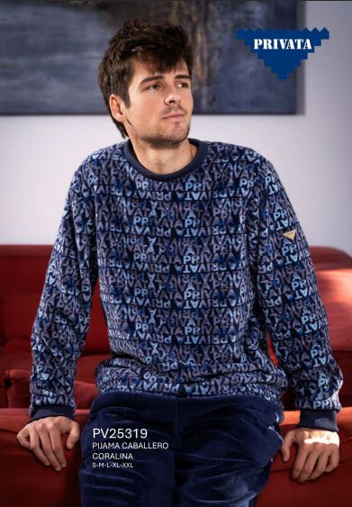 PV25319  PIJAMA HOMBRE CORALINA PRIVATA