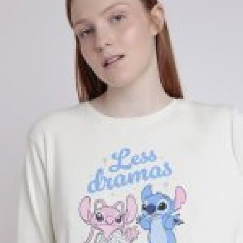 63315 PIJAMA MUJER INTERLOCK LILO & STITCH DISNEY ADMAS