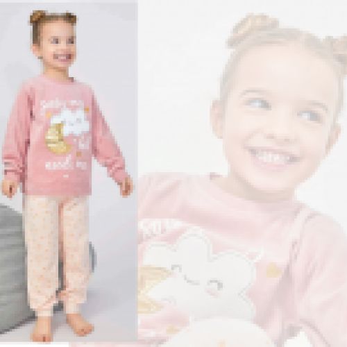 23207301 PIJAMA NIÑA TERCIOPELO  2 a 6 AÑOS TOBOGAN