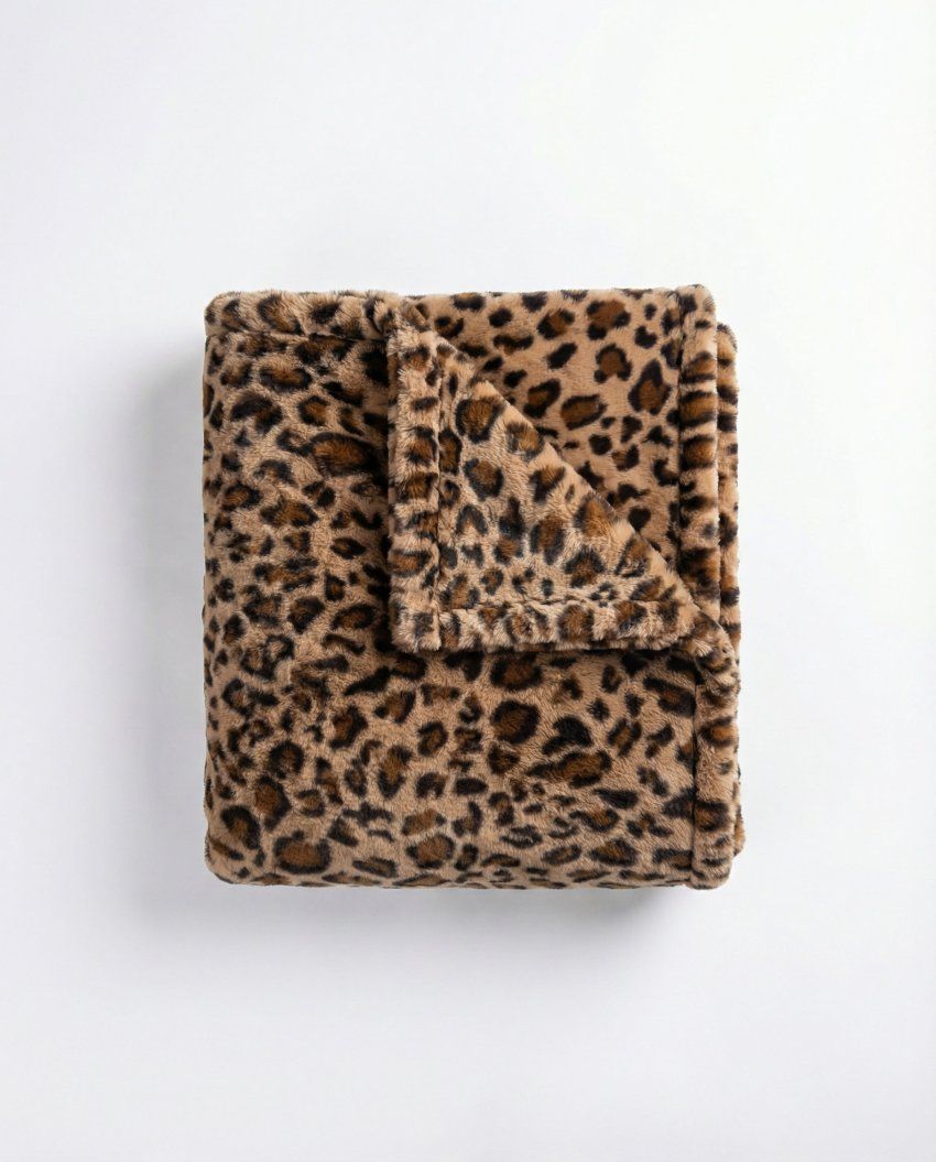 manta animal print de pelo supersuave y confortable