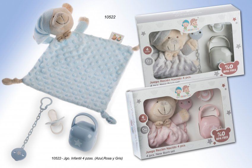 10522 JUEGO INFANTIL 4 PIEZAS  CON DOU DOU GAMERRITOS