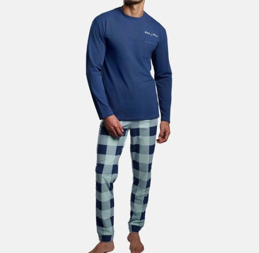 Pijama hombre Ysabel Mora 26452 azul y cuadros