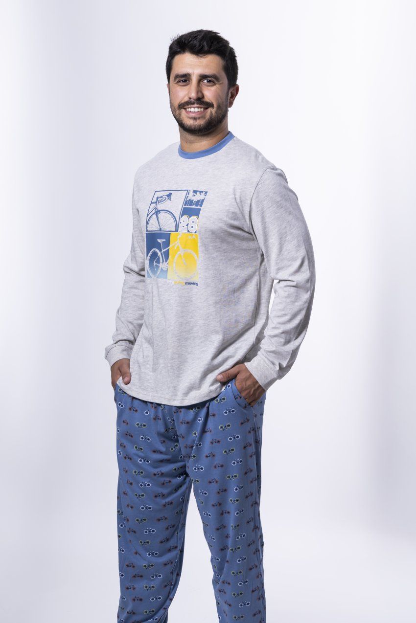 KN 645 PIJAMA CABALLER MANGA LARGA FINO KINANIT