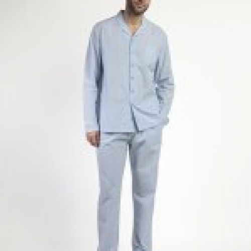63799 PIJAMA HOMBRE ABIERTO TELA POPELIN ADMAS
