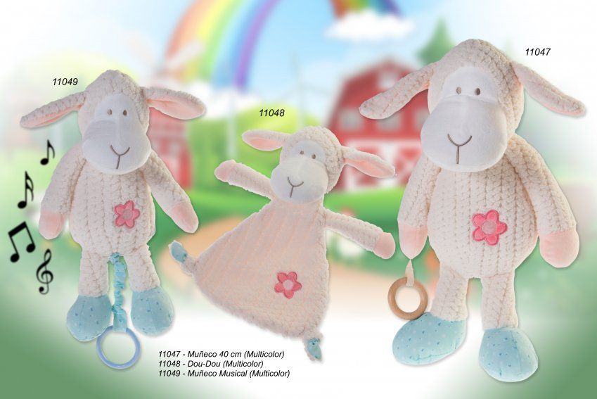 11047 MUÑECO OVEJA  40cm GAMBERRITOS