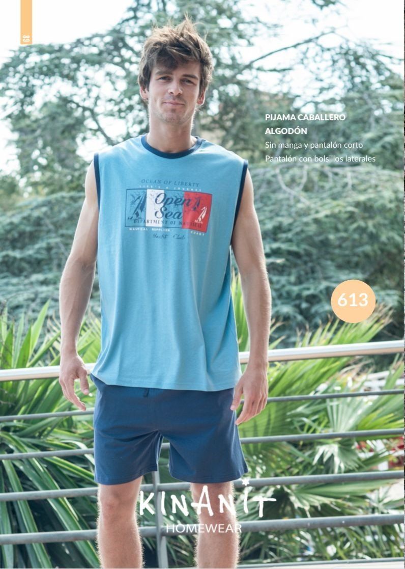 KN 613 PIJAMA CABALLERO VERANO KINANIT