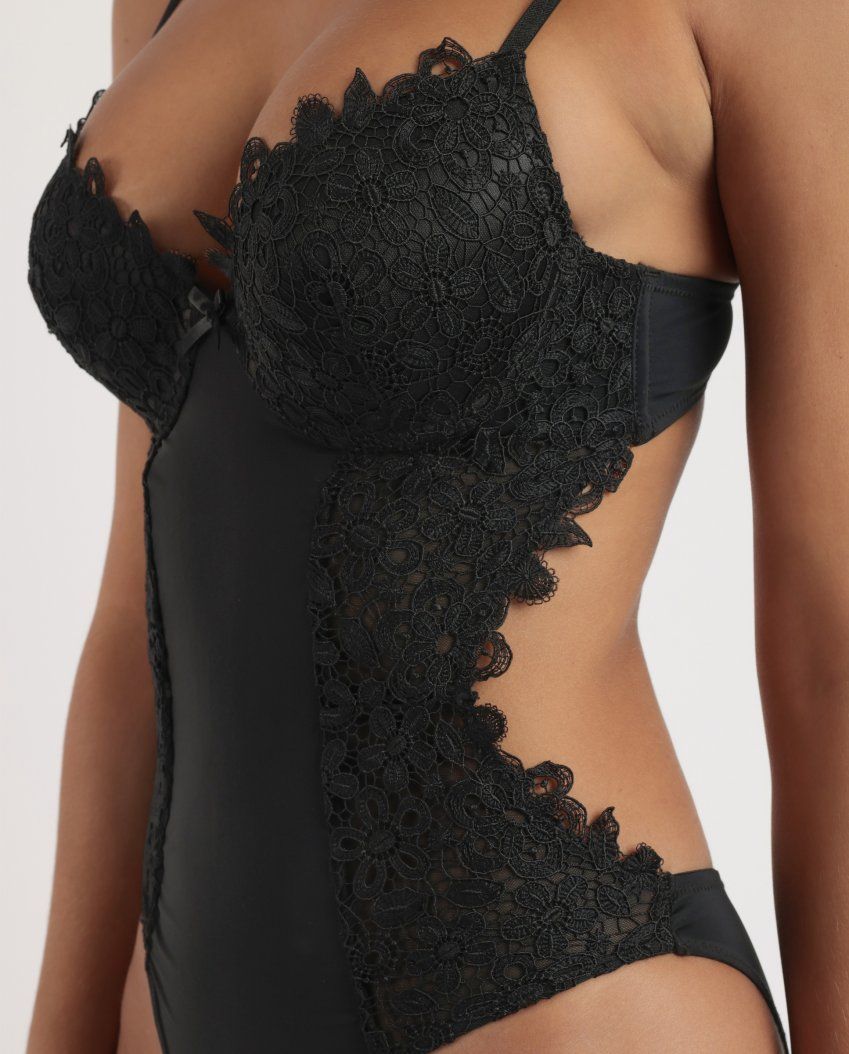 43603 BODY NEGRO CON ENCAJE SEXY ADMAS