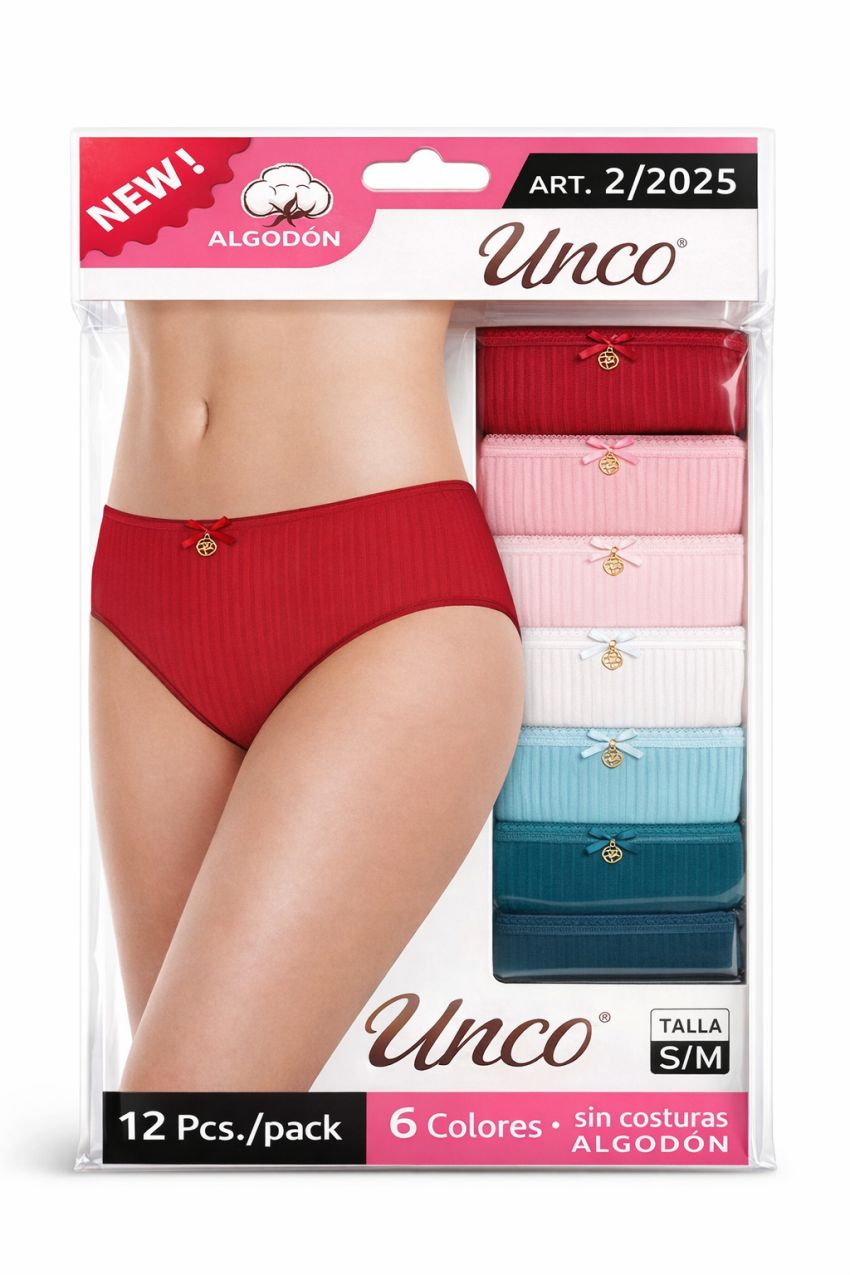 2/2025 BRAGA SIN COSTURAS LABRADA UNCO CAJA PACK 3