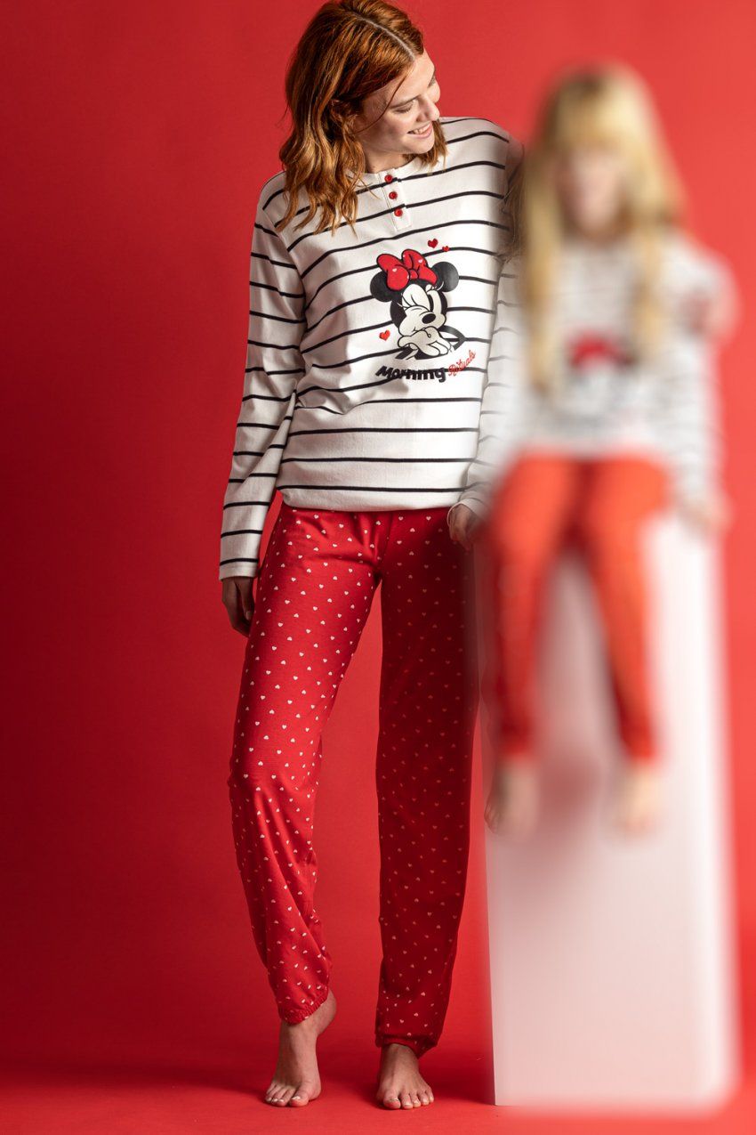 60550 PIJAMA SEÑORA FELPA  MINNIE DISNEY ADMAS