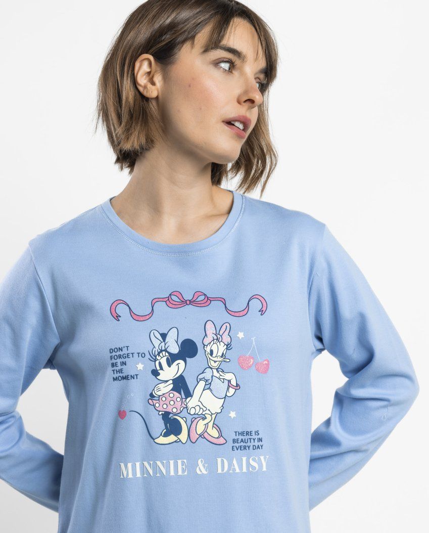 64320 PIJAMA MUJER MICKEY DISNEY 100% ALGODON ADMAS