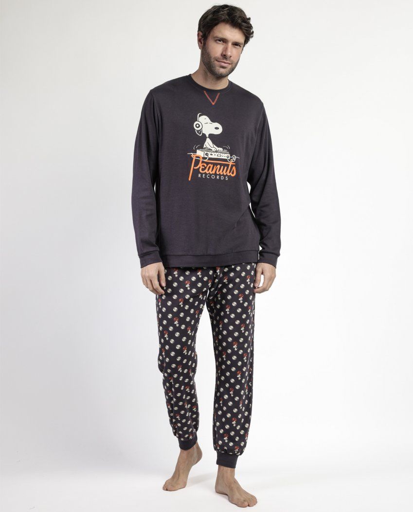 63013 PIJAMA CABALLERO 100% ALGODON SNOOPY ADMAS