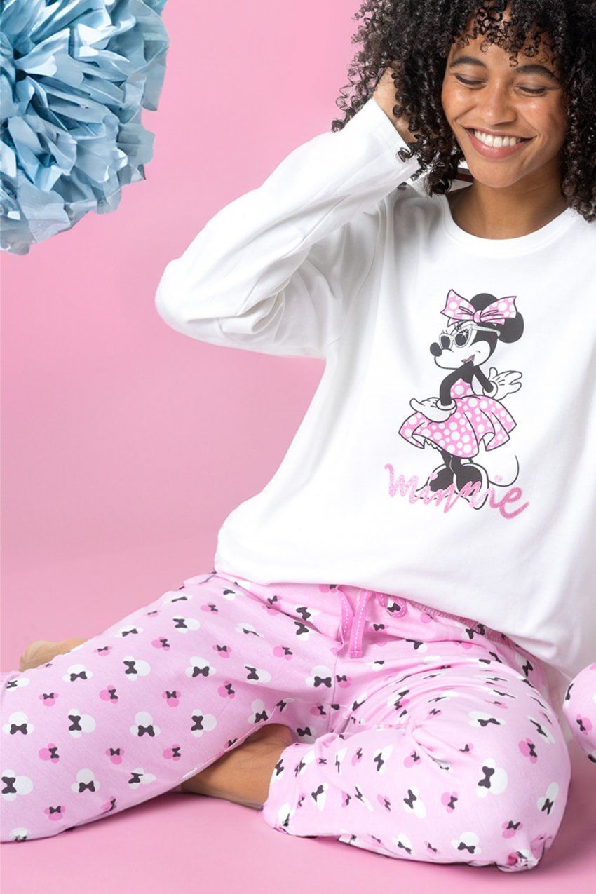 62274 PIJAMA SEÑORA MICKEY 100% ALGODON DISNEY ADMAS