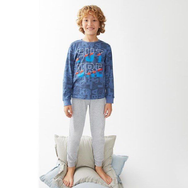 24208001 PIJAMA NIÑO INTERLOCK  8 A 16 TOBOGAN